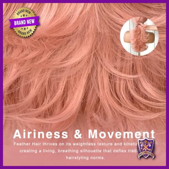 13x6 Glueless HD Lace Front Wig, Preplucked Synthetic Hair, Voluminous Layers main image 5
